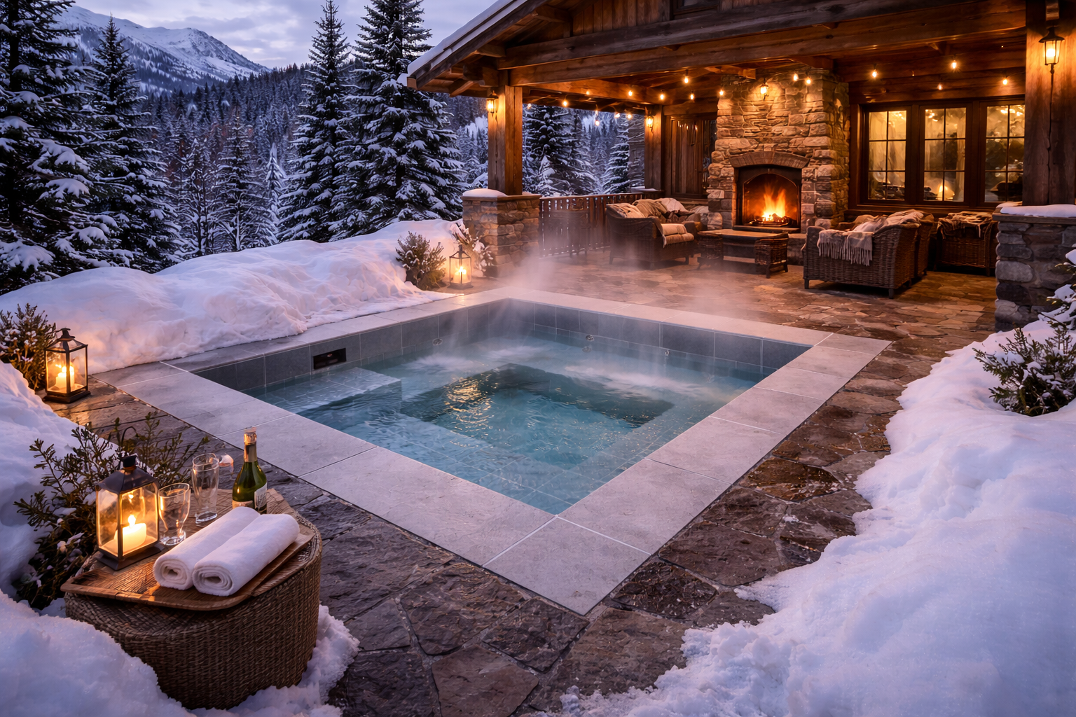 Bayto concrete hot tub